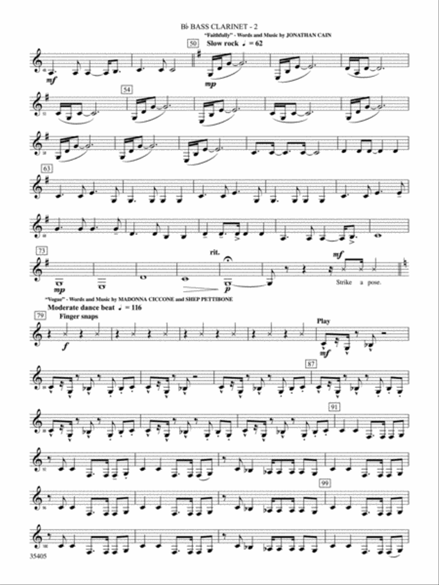 Prime Time Tuesday: B-flat Bass Clarinet Concert Band scores gallery preview page 2