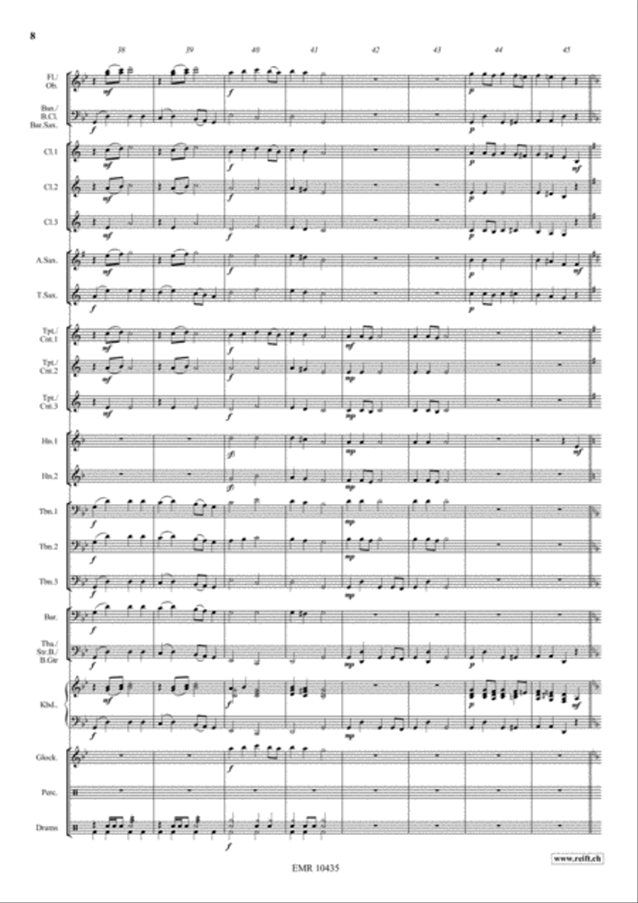 Shalom Concert Band scores gallery preview page 9