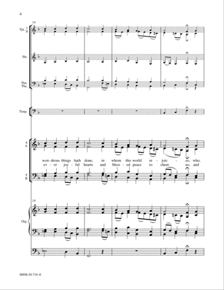 Now Thank We All Our God Now Thank We All Our God Choir scores gallery preview page 4