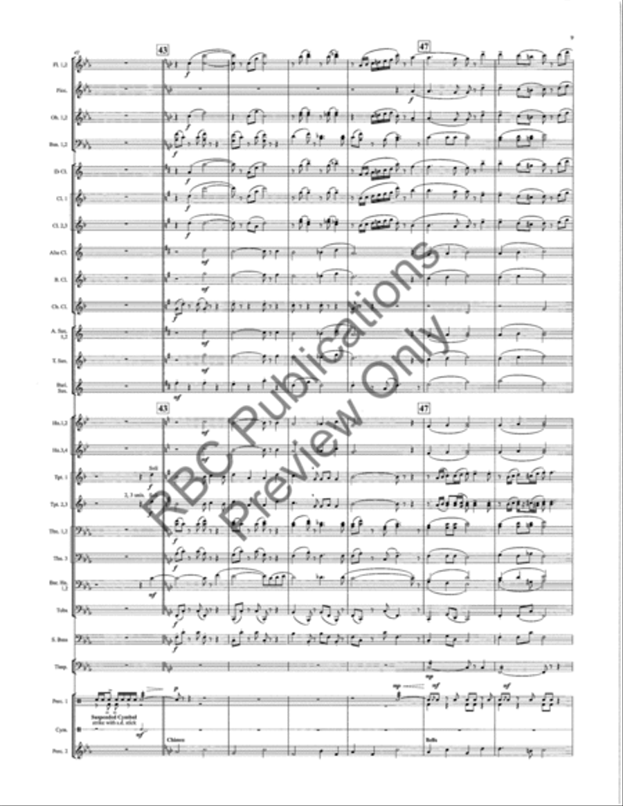Honor And Glory Honor And Glory Concert Band scores gallery preview page 10