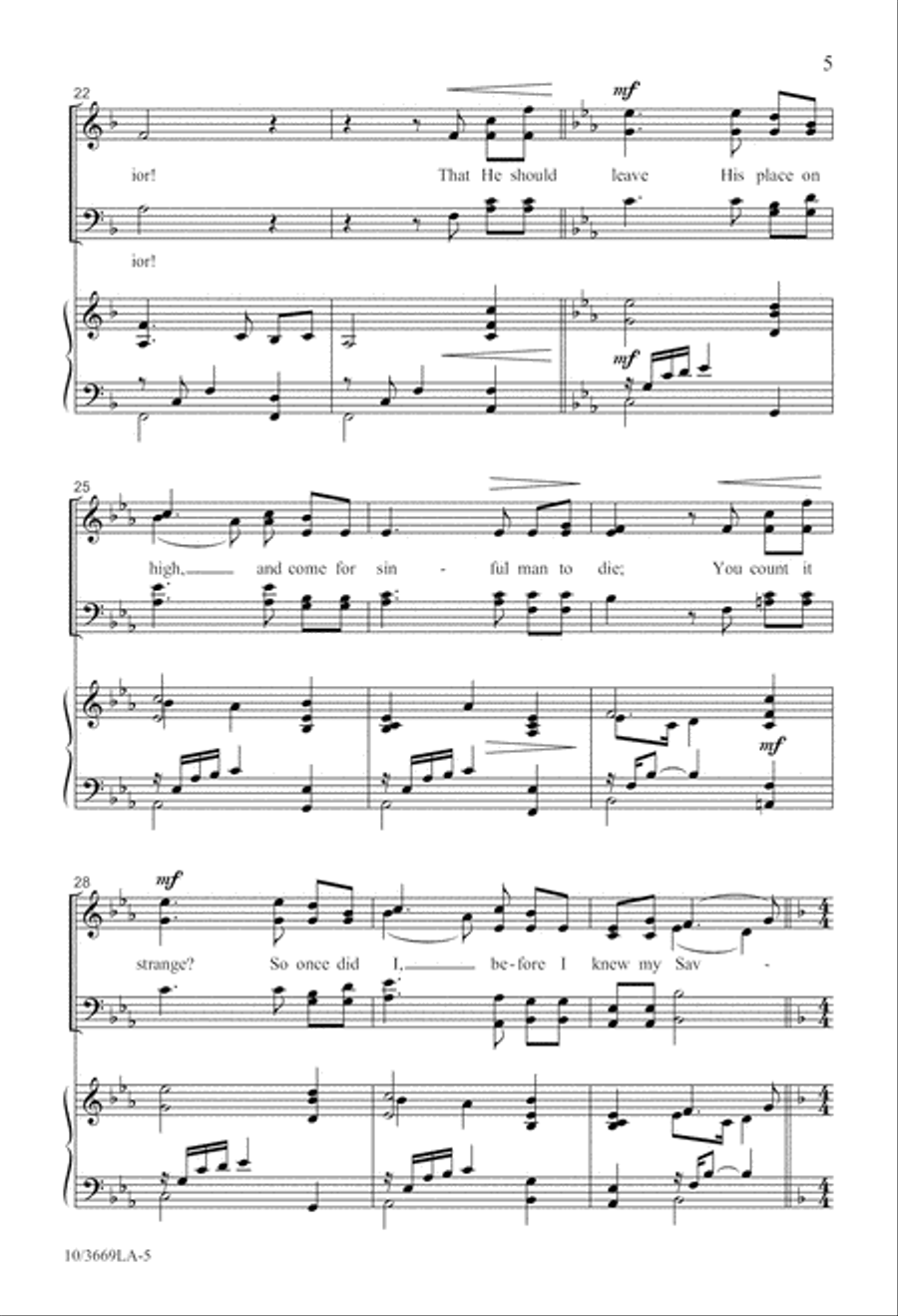 My Savior My Savior 4-Part scores gallery preview page 6