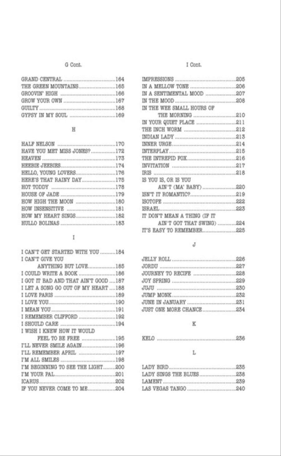 The Real Book – Volume I – Sixth Edition – Mini Edition Piano scores gallery preview page 4