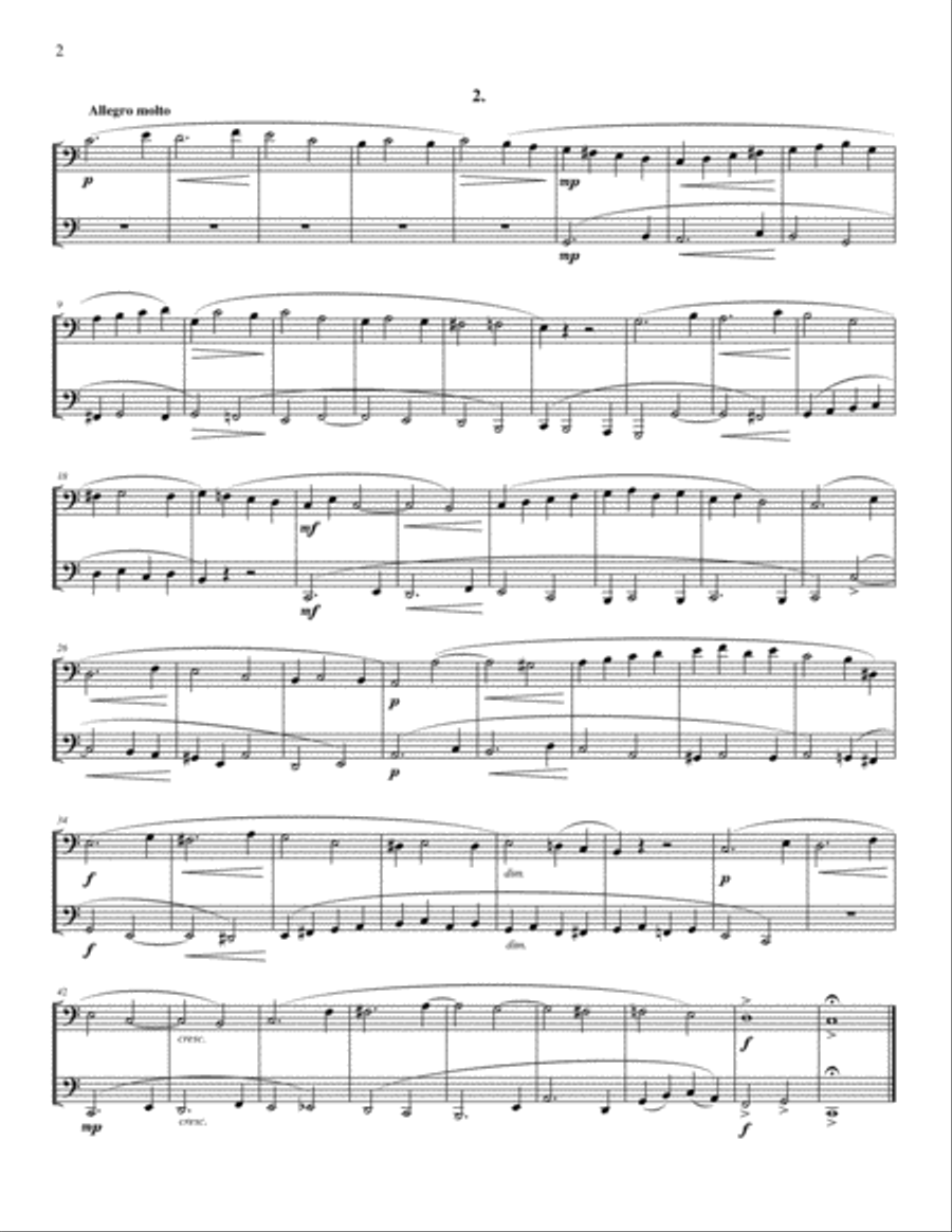 Two-Part Fugues (for Tuba and Euphonium (or Trombone)) 2-Part scores gallery preview page 3