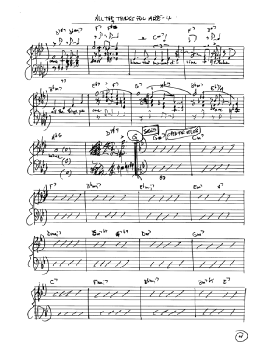 All The Things You Are Jazz Ensemble scores gallery preview page 5