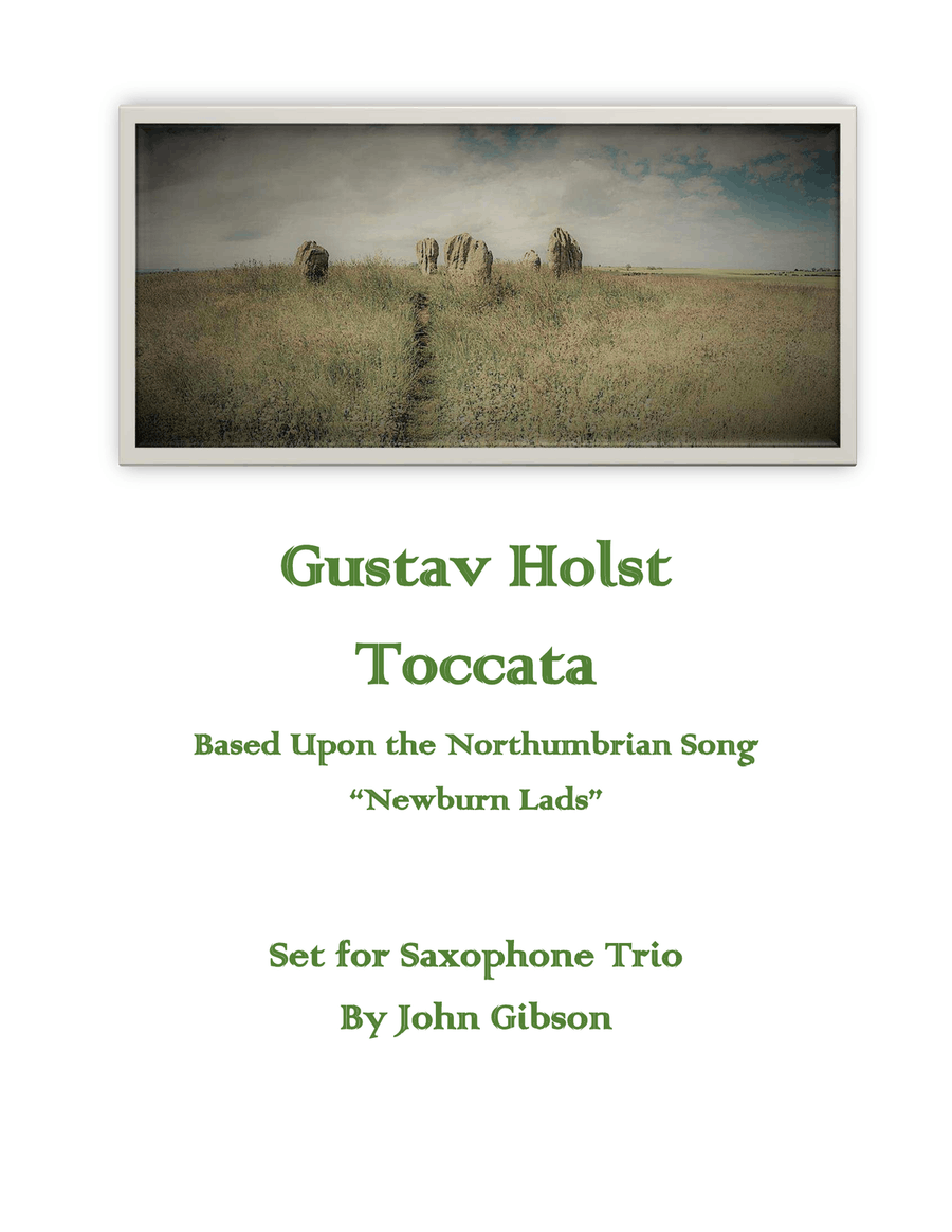 Holst - Toccata (Newburn Lads) set for Saxophone Trio Woodwind Trio scores gallery preview page 1