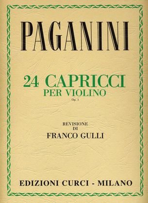 Book cover for 24 Capricci op. 1