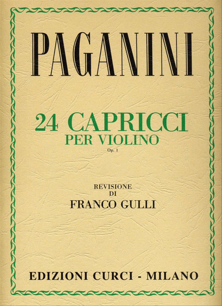 24 Capricci op. 1 24 Capricci op. 1 Violin Solo scores gallery preview page 1
