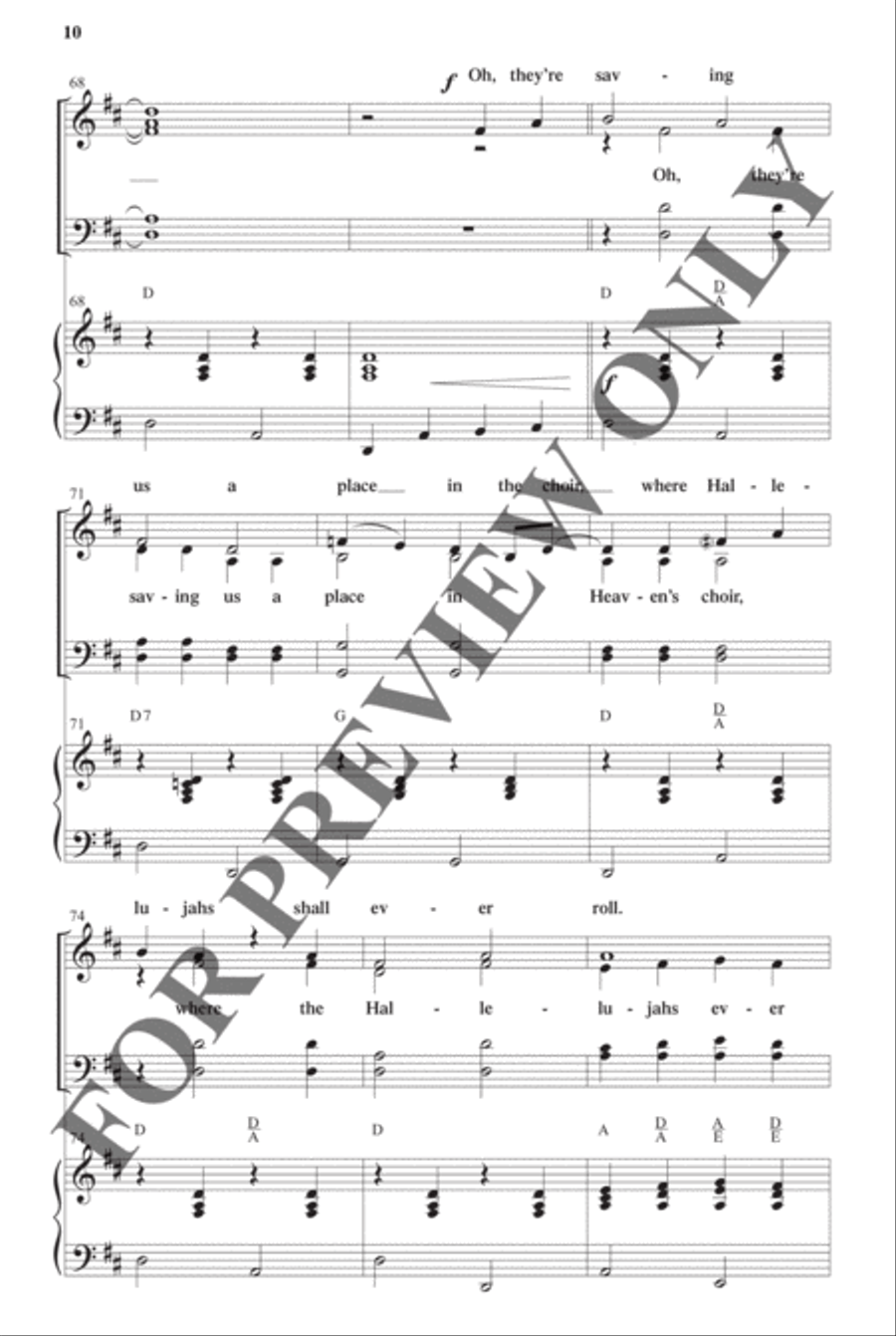 Southern Gospel Songs, Volume 2 - Choral Book Choir scores gallery preview page 11