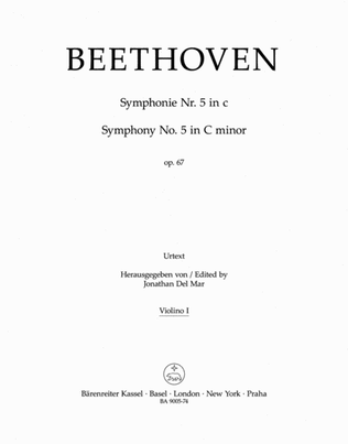 Book cover for Symphony, No. 5 c minor, Op. 67