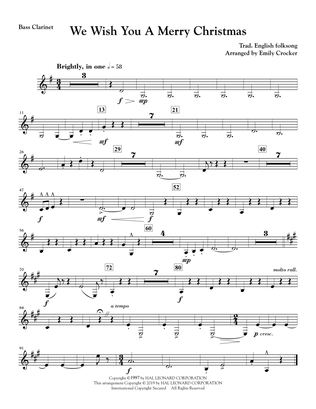 Book cover for We Wish You a Merry Christmas - Bass Clarinet