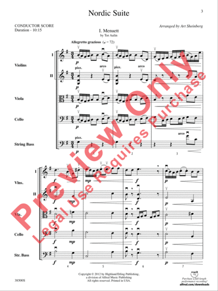 Nordic Suite String Orchestra scores gallery preview page 4
