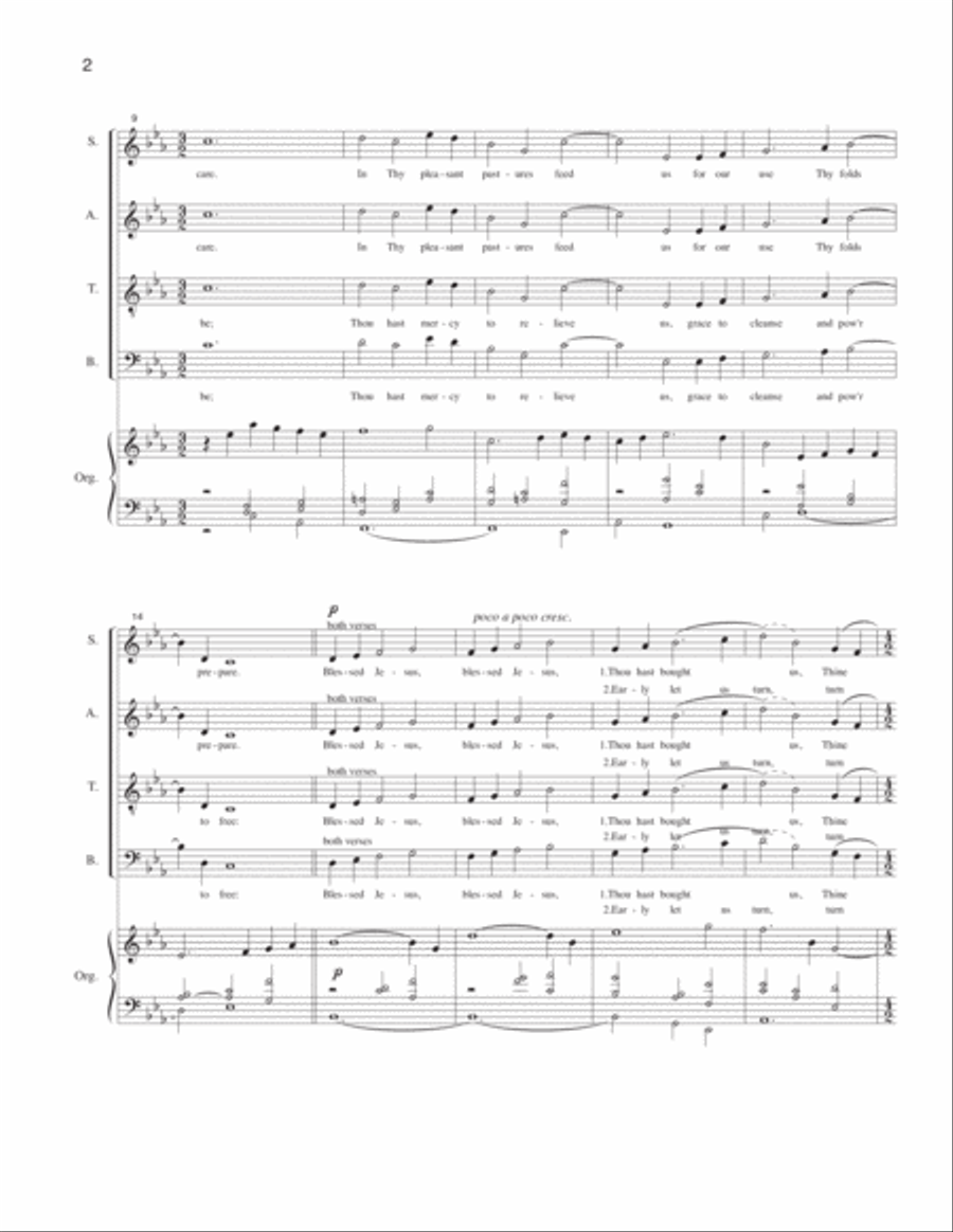 Savior Like a Shepherd Lead Us 4-Part scores gallery preview page 2