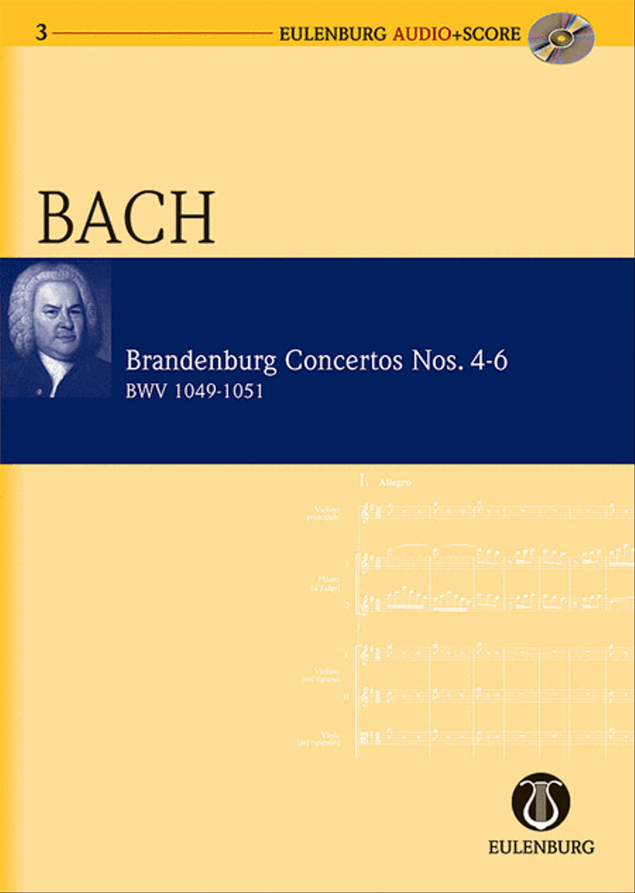 Brandenburg Concertos 4-6 BWV 1049/1050/1051 Orchestra scores gallery preview page 1