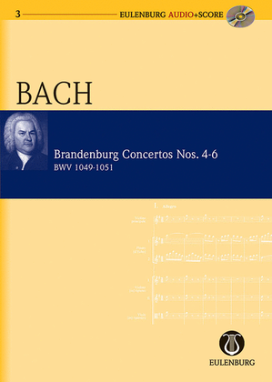 Book cover for Brandenburg Concertos 4-6 BWV 1049/1050/1051