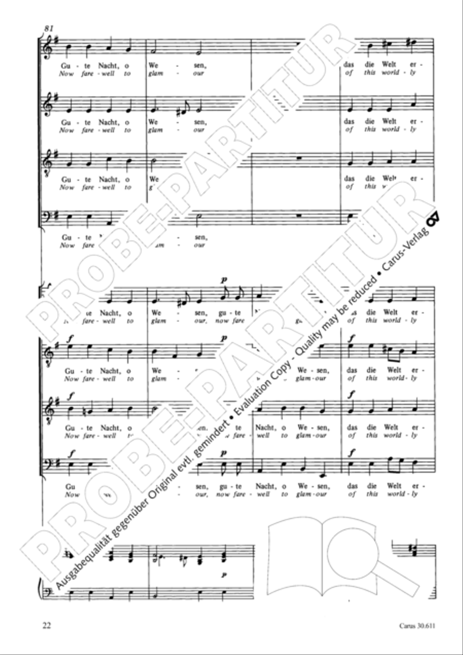 Keep what you have (Halt, was du hast) 4-Part scores gallery preview page 23