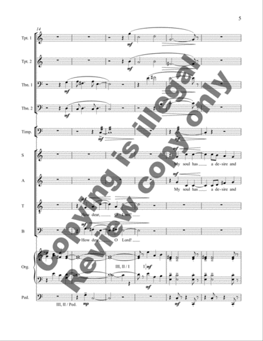How Dear to Me (Full Score) Choir scores gallery preview page 5