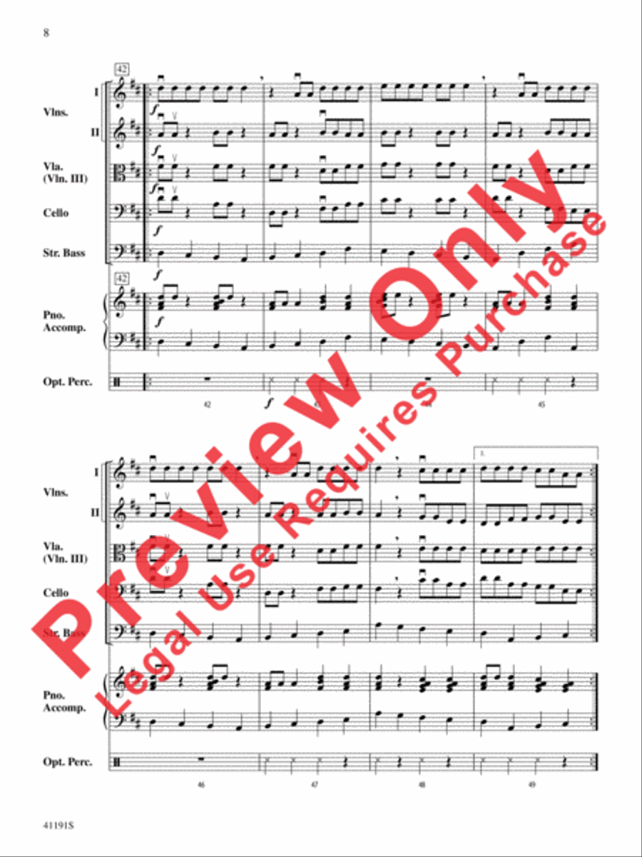 Dry Bones Dry Bones String Orchestra scores gallery preview page 9