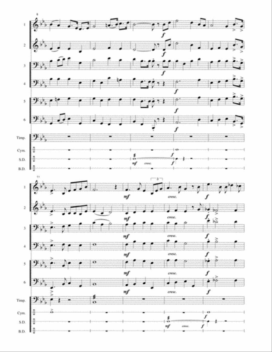 Portugal National Anthem: A Portuguesa Large Ensemble scores gallery preview page 5