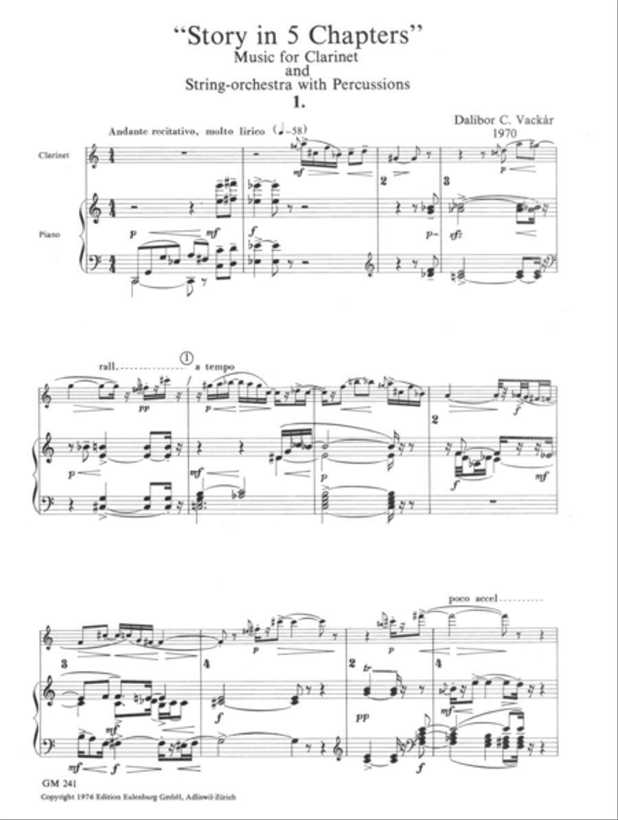 Story in 5 chapters Story in 5 chapters Clarinet Solo scores gallery preview page 2