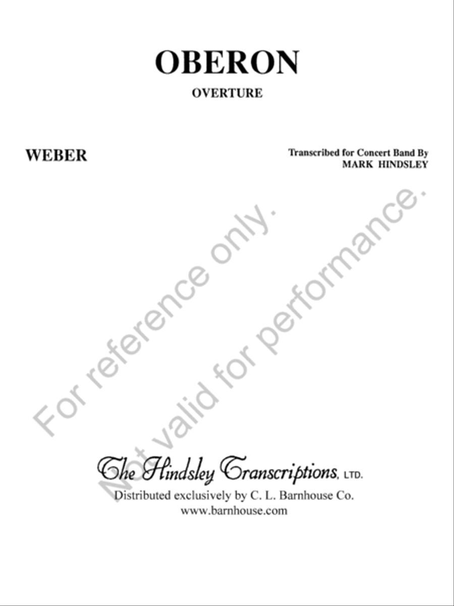 Oberon Concert Band scores gallery preview page 2