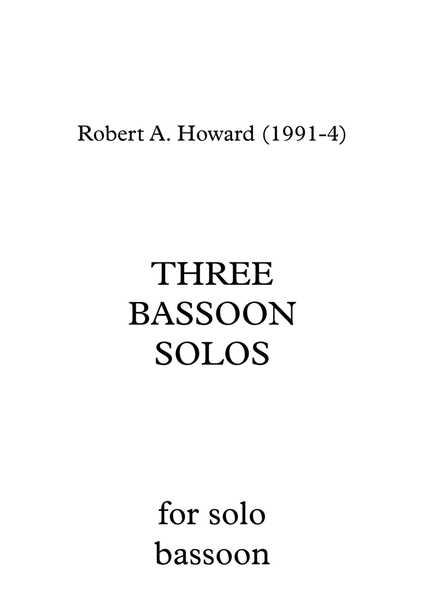 Three Bassoon Solos image number null