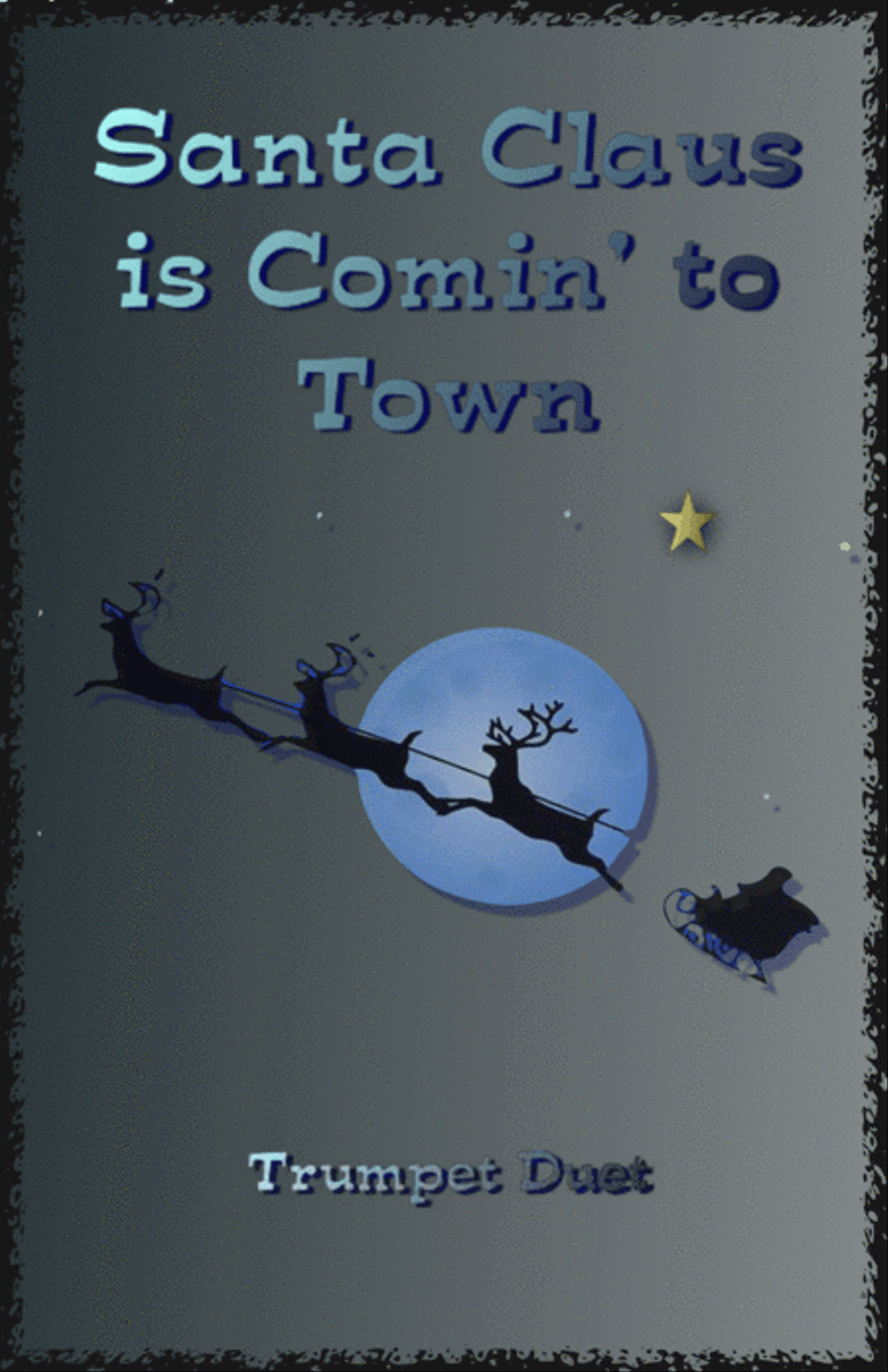 Santa Claus Is Comin' To Town Trumpet Duet scores gallery preview page 1