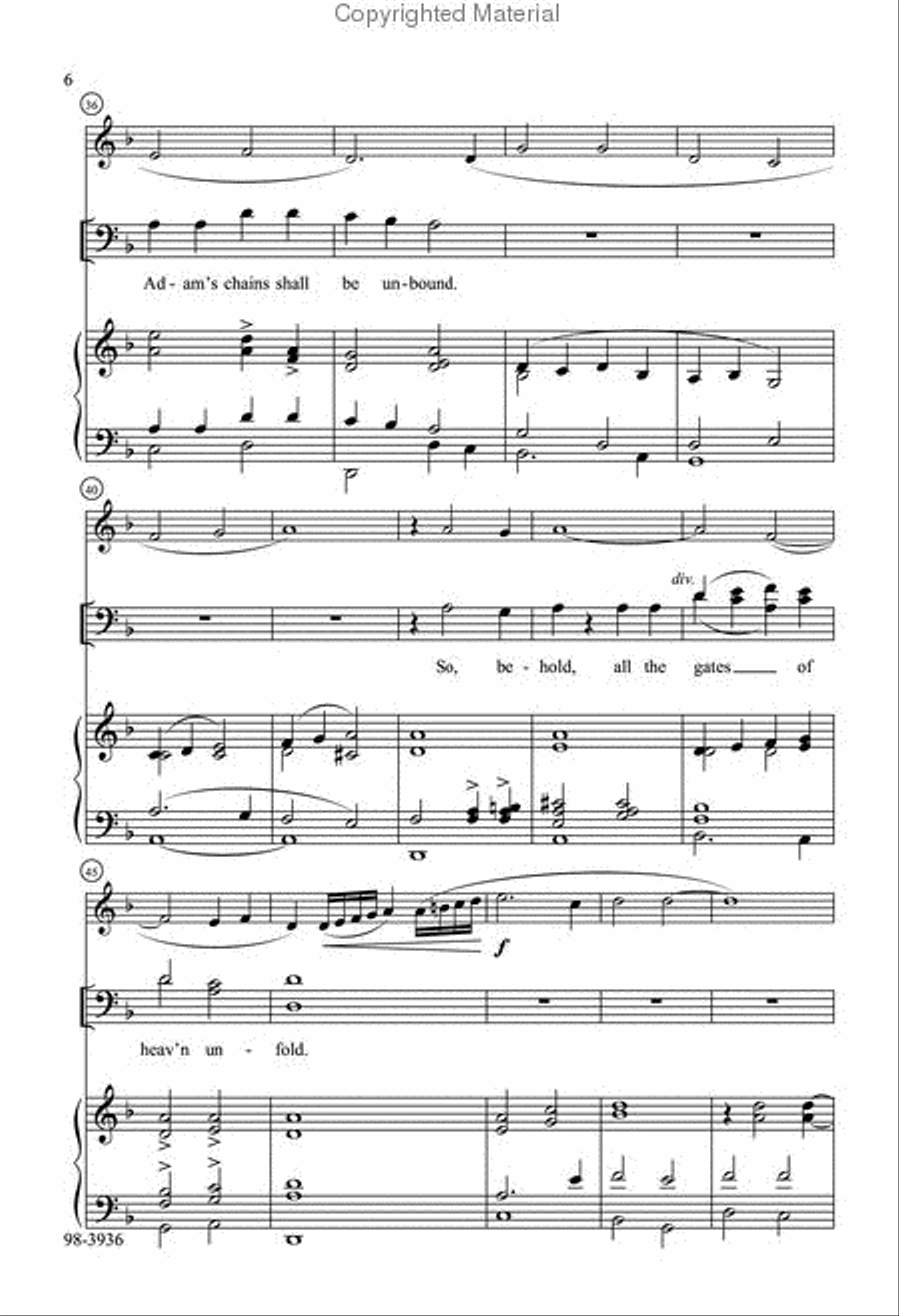 Gabriel's Message Does Away 4-Part scores gallery preview page 4