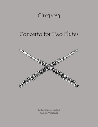 Book cover for Concerto for Two Flutes