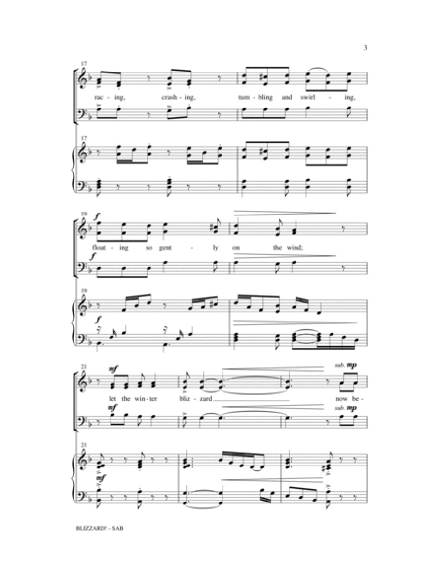 Blizzard Blizzard 3-Part scores gallery preview page 3