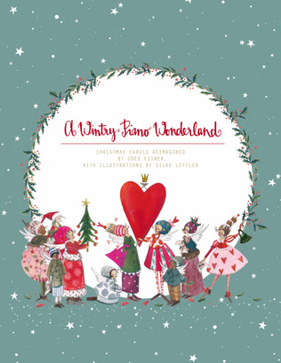 Book cover for A Wintry Piano Wonderland / Christmas Carols Reimagined