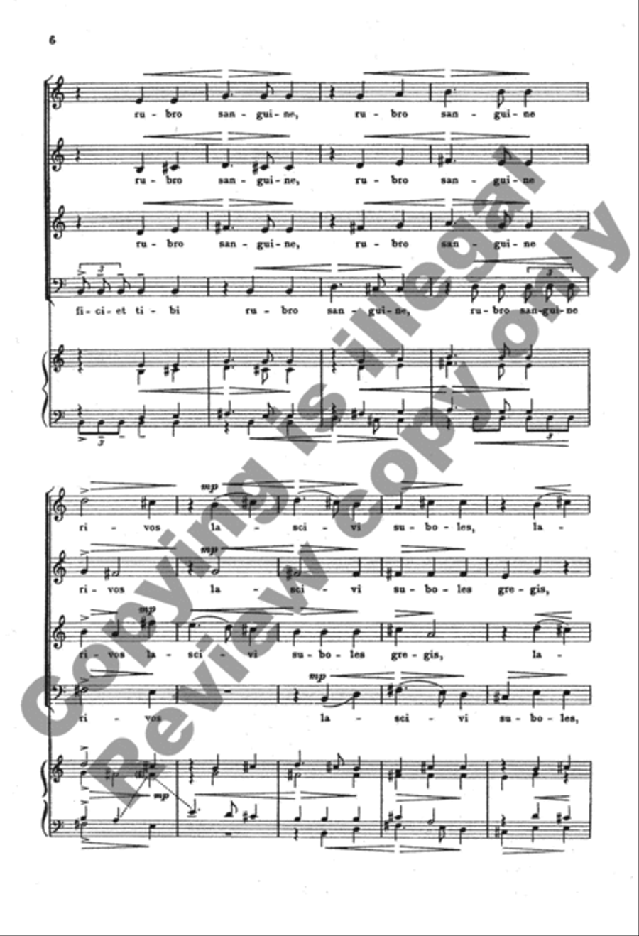 O fons Bandusiae, splendidior vitro SSATBB scores gallery preview page 5