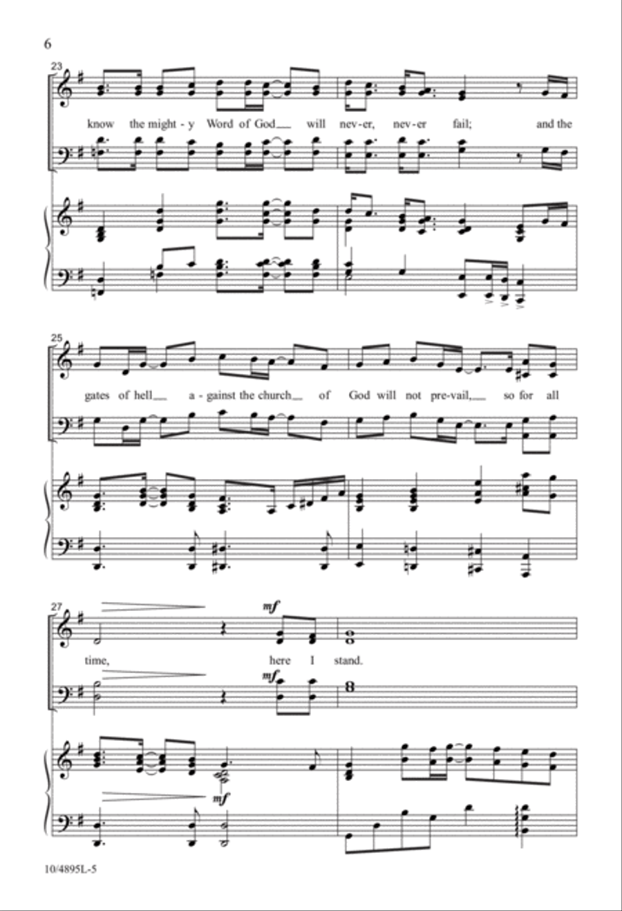 Here I Stand Here I Stand 4-Part scores gallery preview page 5