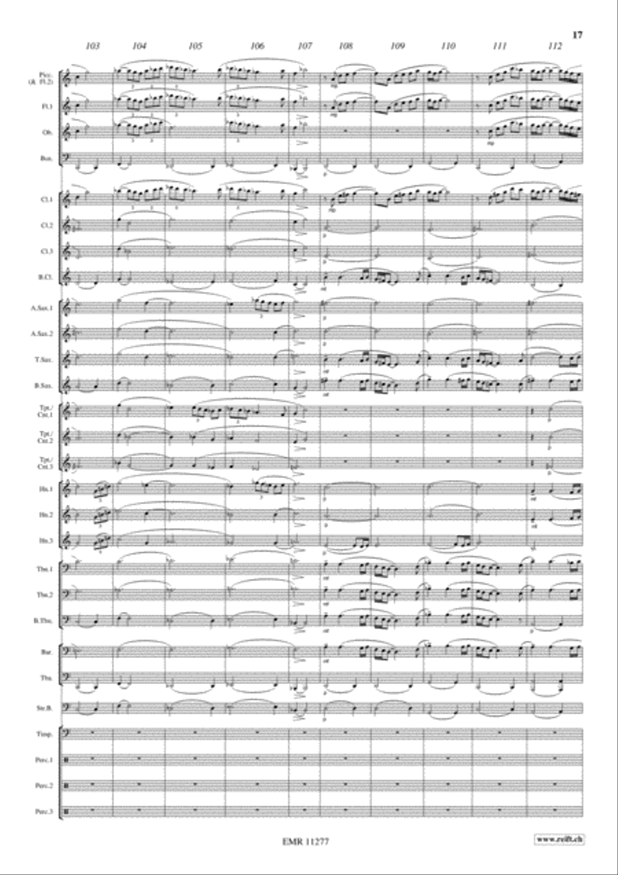 Genghis Khan Genghis Khan Concert Band scores gallery preview page 18