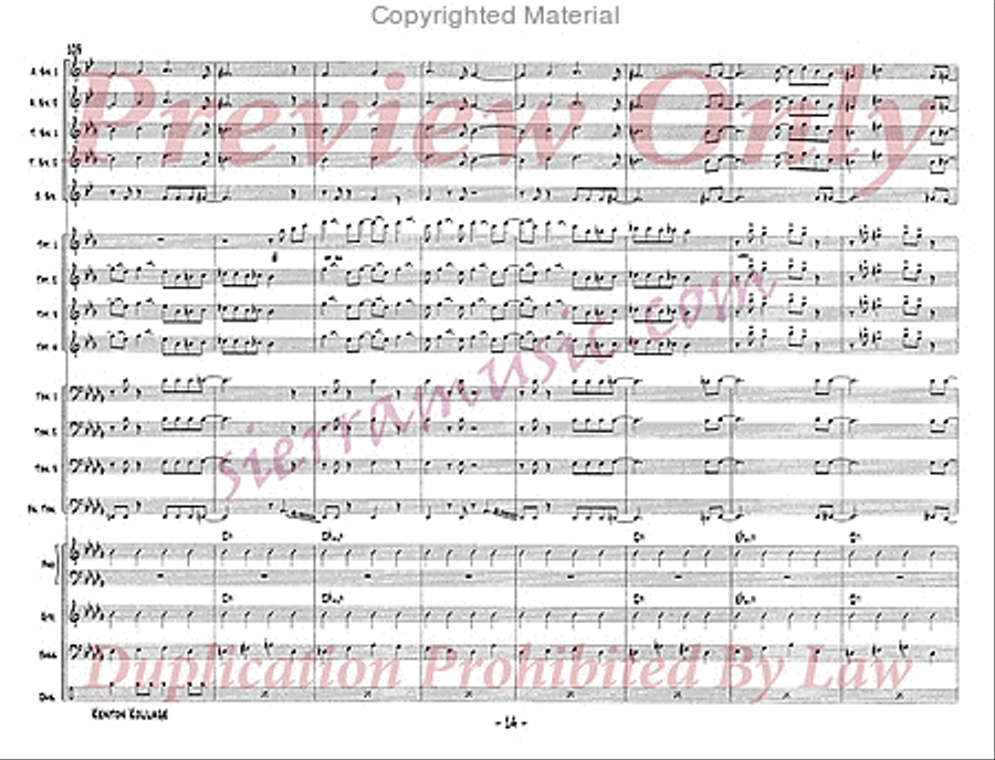 Kenton Kollage Big Band scores gallery preview page 15