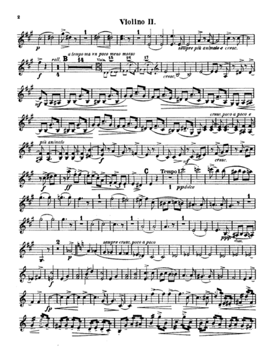 String Quartet No. 1 in A: 2nd Violin