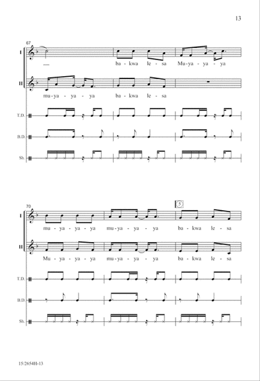 Bonse Aba A Cappella scores gallery preview page 14