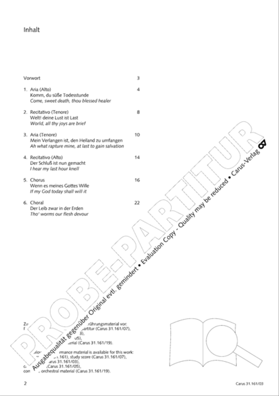 Komm, du susse Todesstunde 4-Part scores gallery preview page 3