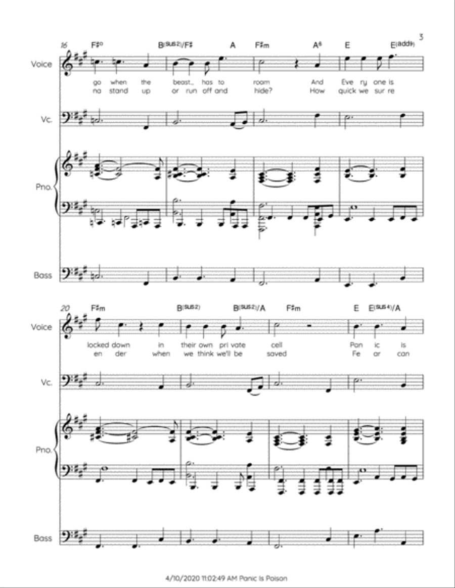 Panic Is Poison Small Ensemble scores gallery preview page 3
