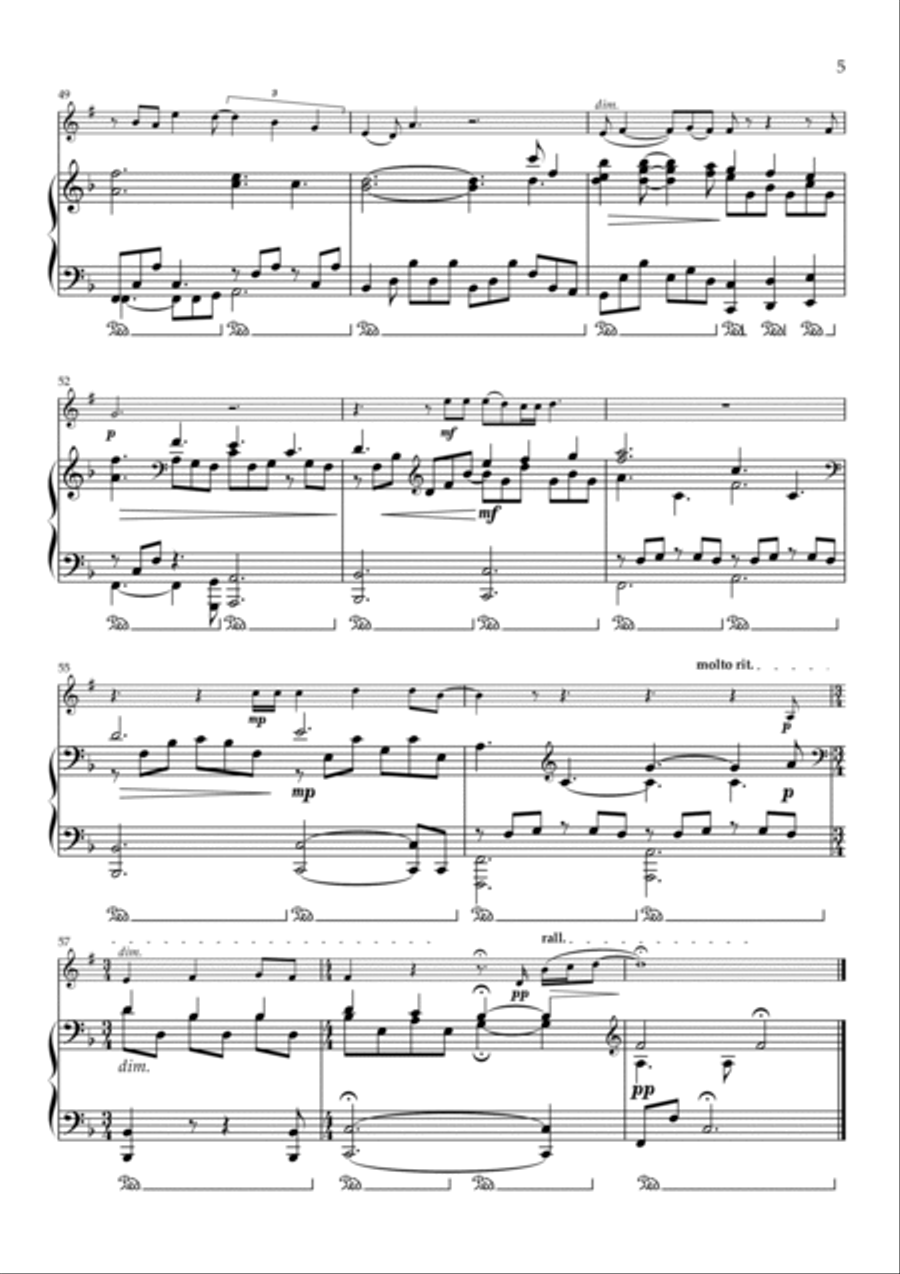 Hooked On The Memory Of You Bass Clarinet scores gallery preview page 5