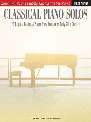 Book cover for Classical Piano Solos – First Grade