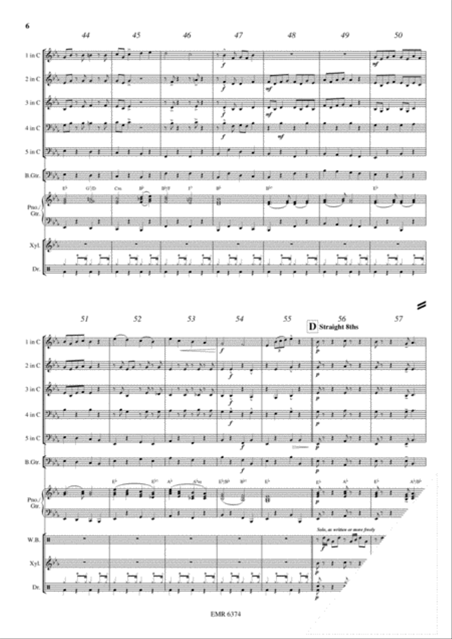 Christmas Swing Christmas Swing Brass Band scores gallery preview page 7