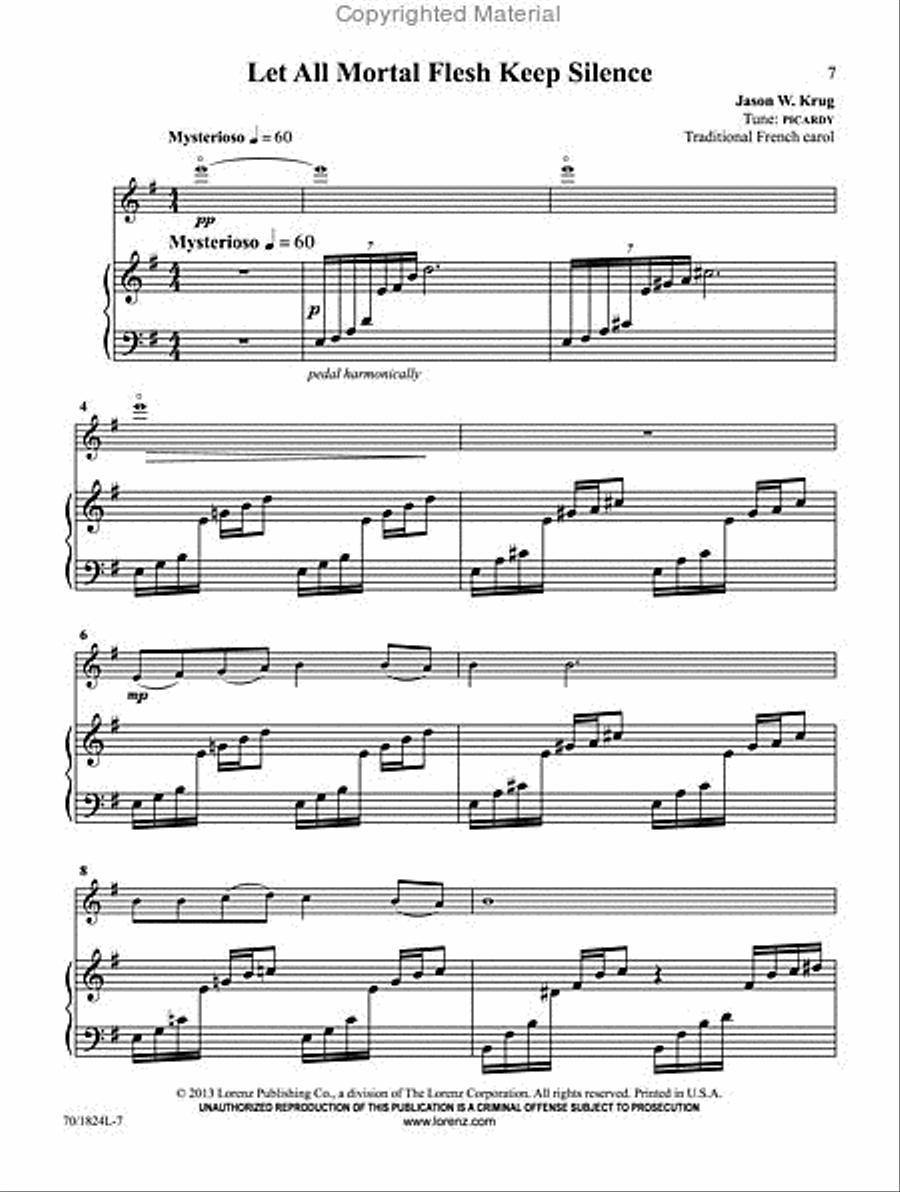 Love Came Down at Christmas Violin Solo scores gallery preview page 4