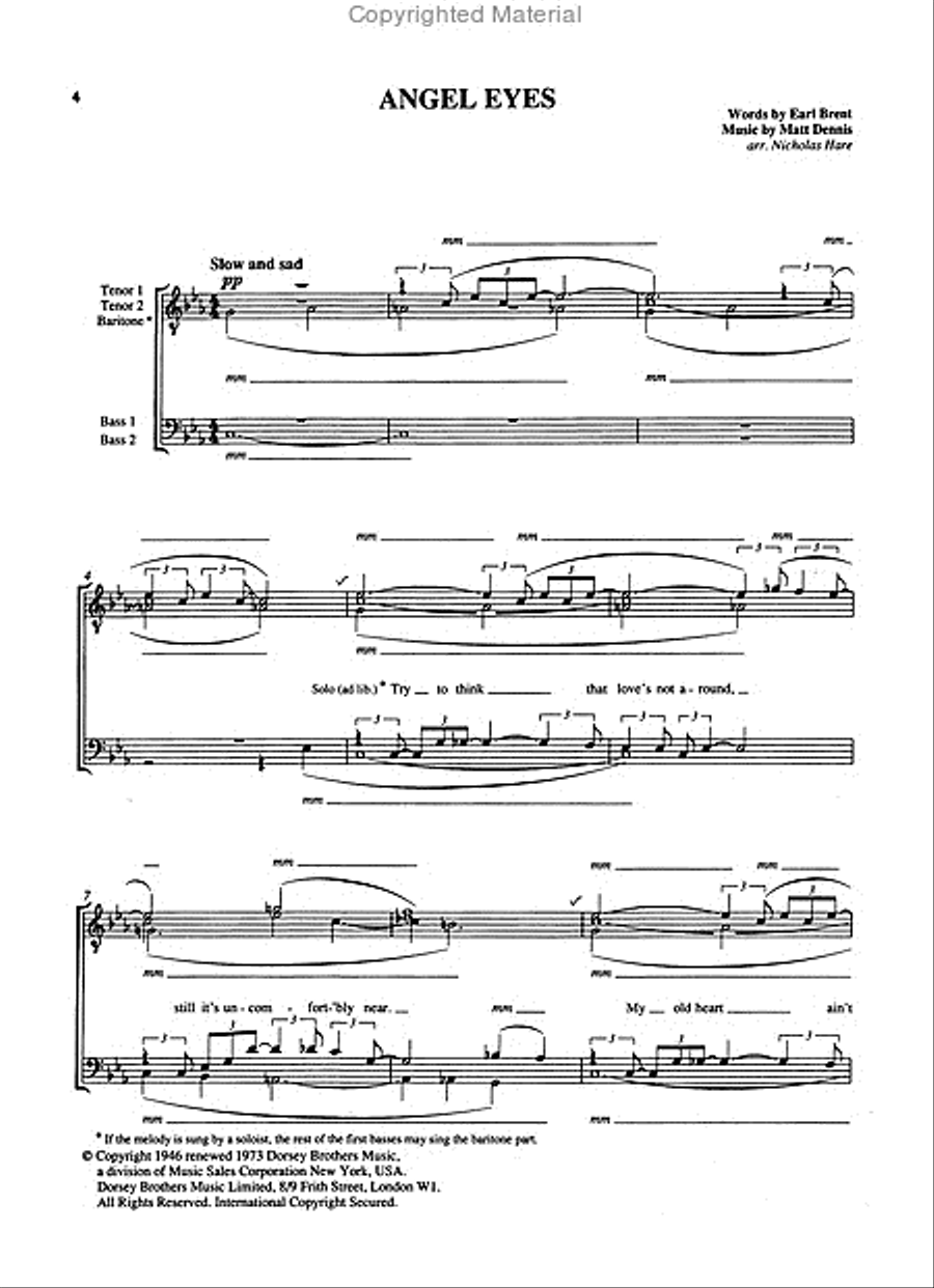 The Novello Barbershop Songbook TTBB scores gallery preview page 2