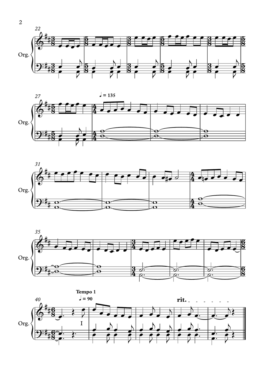 Orgelkoraler over Danske salmer Organ Solo scores gallery preview page 4