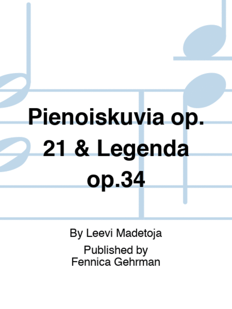 Pienoiskuvia Op. 21 & Legenda Op. 34/3 Guitar scores gallery preview page 1