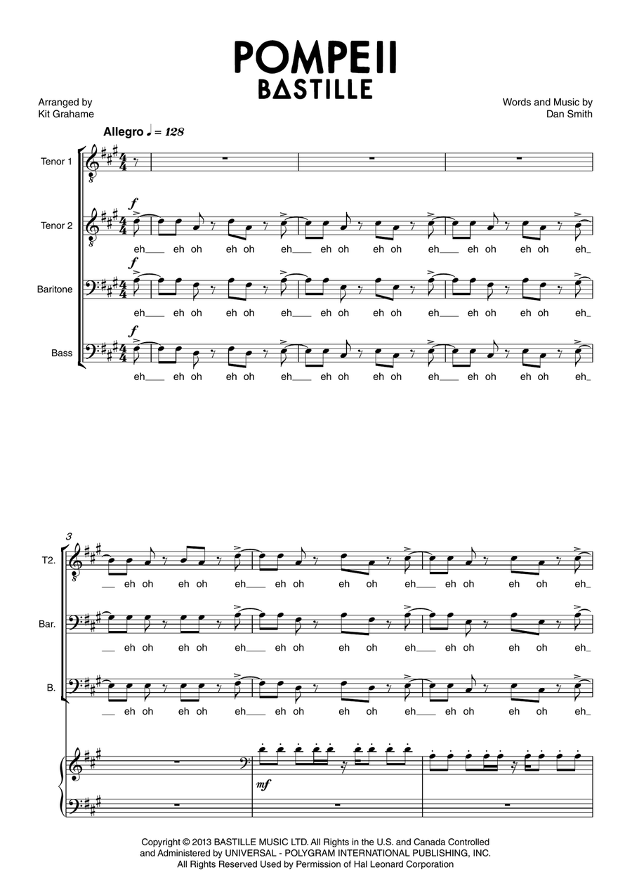 Pompeii TTBB scores gallery preview page 1