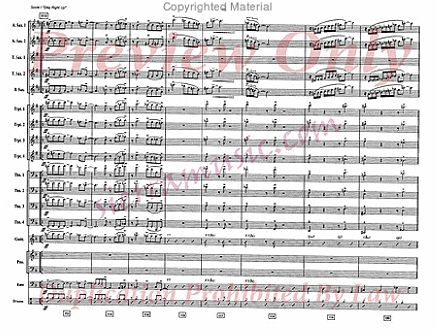 Step Right Up Big Band scores gallery preview page 16