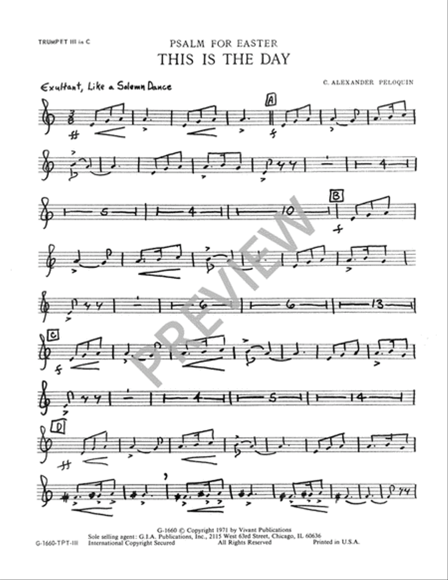 Psalm for Easter - Instrument edition Trombone scores gallery preview page 4