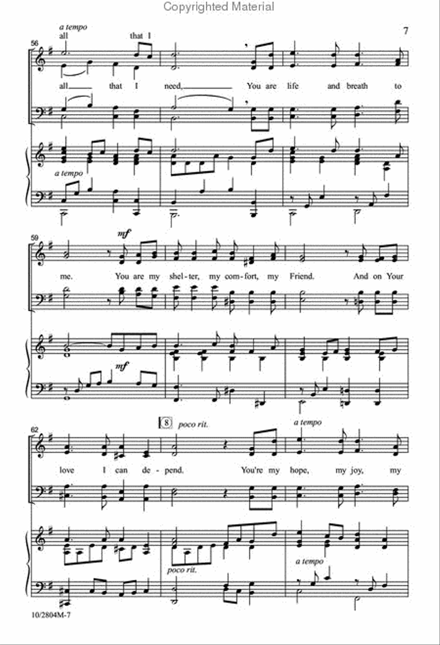 You Are All that I Need 4-Part scores gallery preview page 8