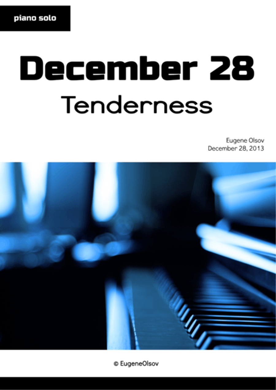 December 28 (Tenderness) Piano Solo scores gallery preview page 1